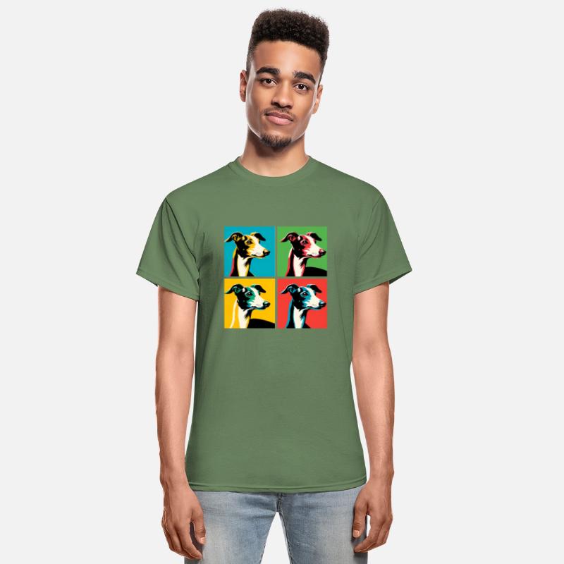 Pop Italian Greyhound Dog Portrait - Pet Portrait