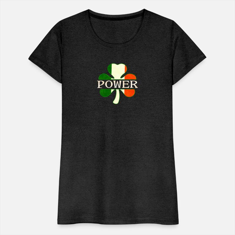Power Irish Surname Ireland Flag Shamrock