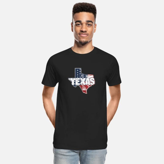 Proud Texan Iconic Flag and Capitol for a Texas