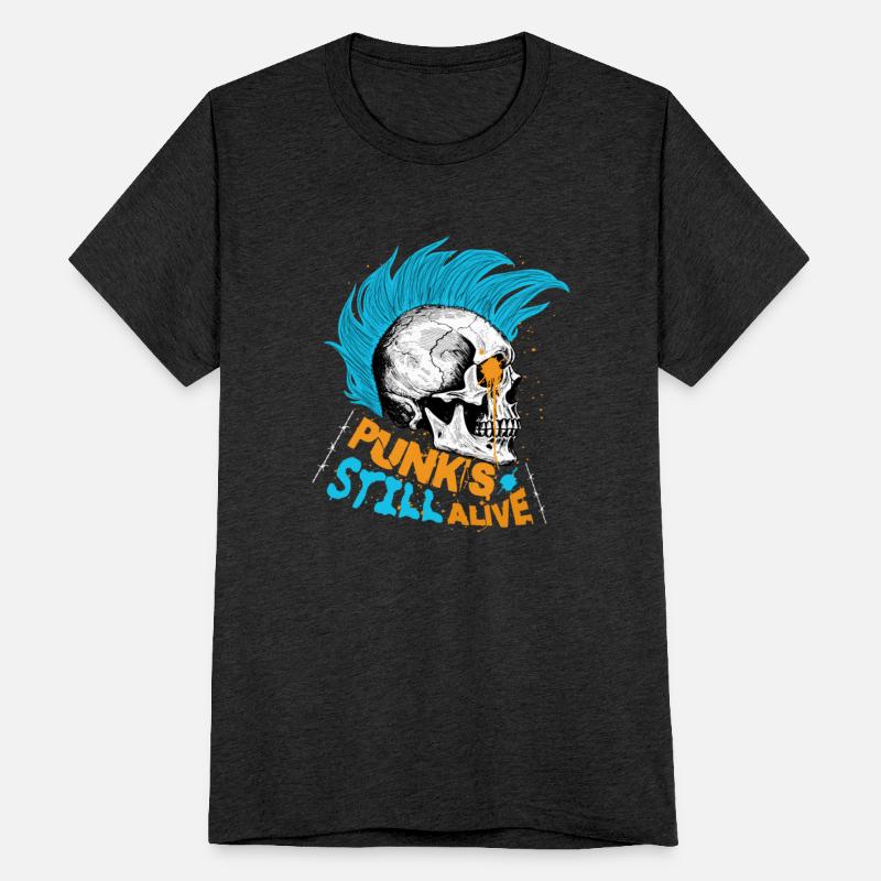 Punk's still alive - gift skull punk rock man teen