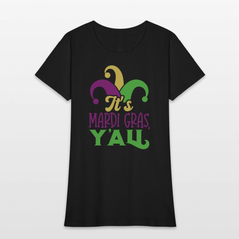 Purple, Green & Gold It's Mardi Gras Yall