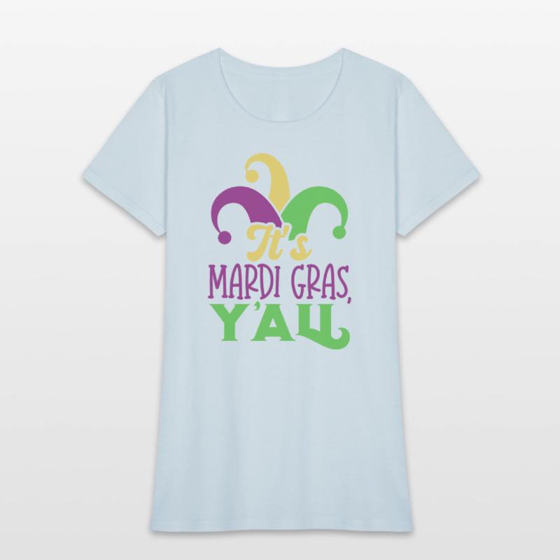 Purple, Green & Gold It's Mardi Gras Yall