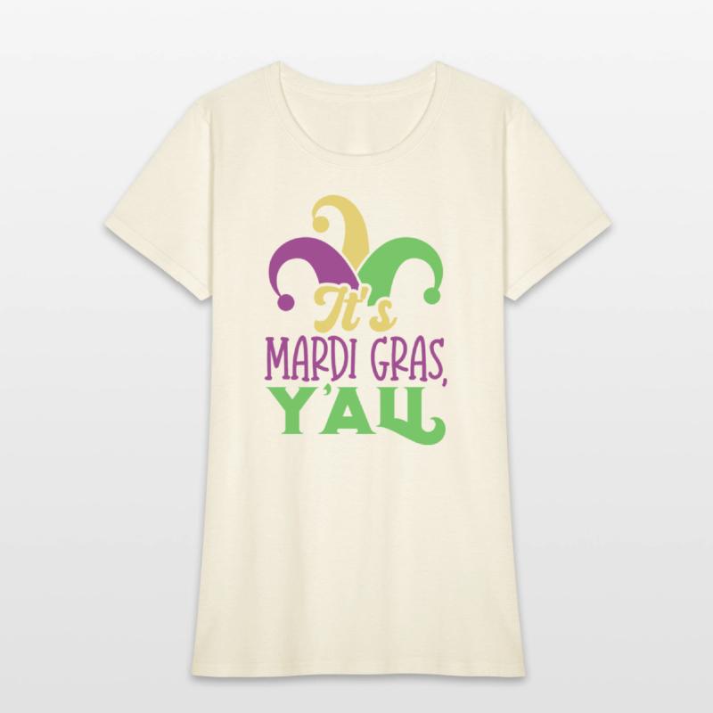 Purple, Green & Gold It's Mardi Gras Yall