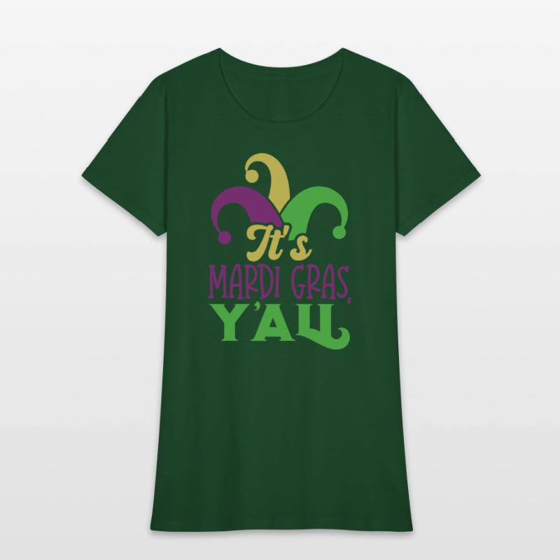 Purple, Green & Gold It's Mardi Gras Yall