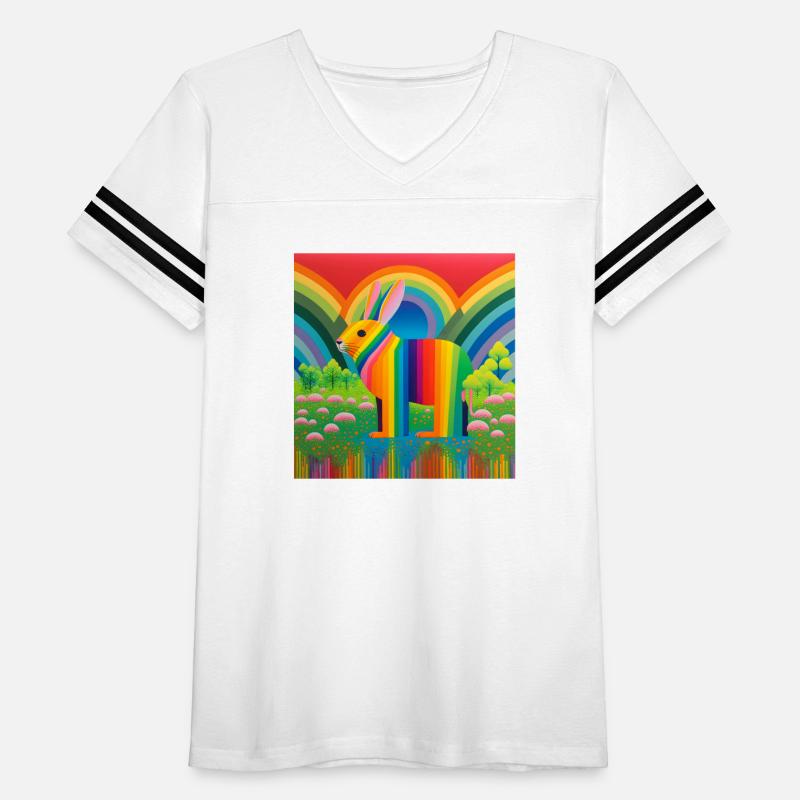 Rainbow Rabbit Painting