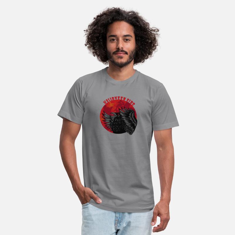 Red & Black Illustrated Gothic Halloween Tshirt