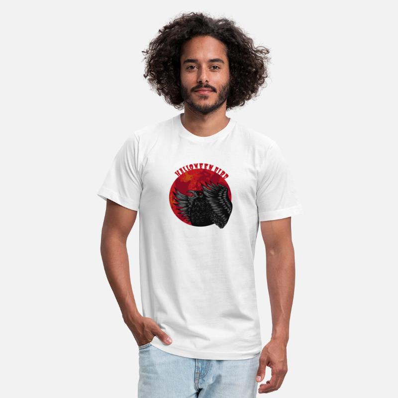 Red & Black Illustrated Gothic Halloween Tshirt