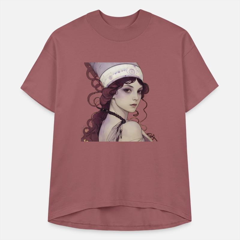 Red-Haired Girl Illustration – Bold Beauty and Art