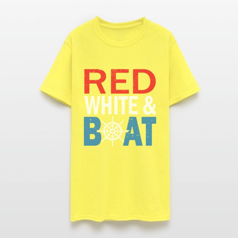 Red White And Boat 4th Of July Boating