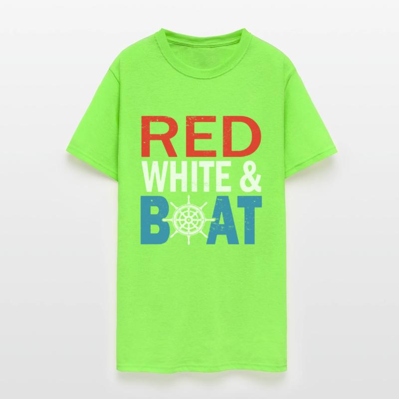 Red White And Boat 4th Of July Boating