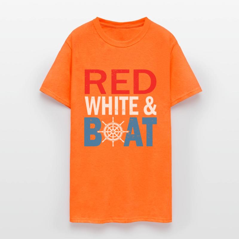 Red White And Boat 4th Of July Boating