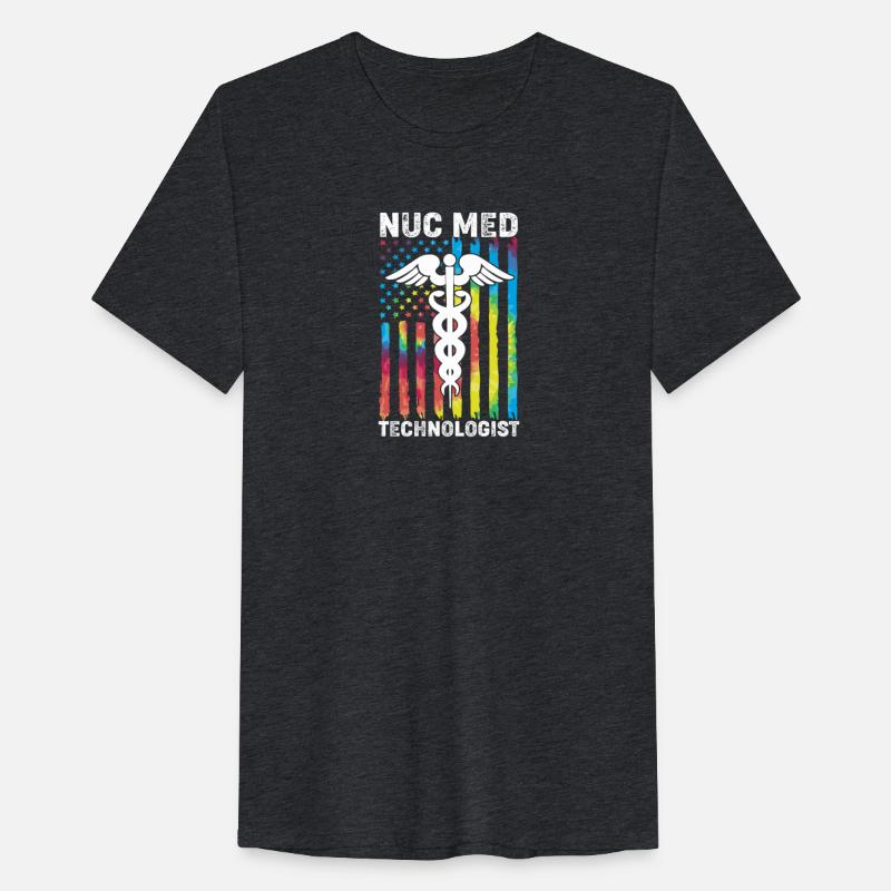 Retro Colorful Medical Symbol Nuc Med Technologist