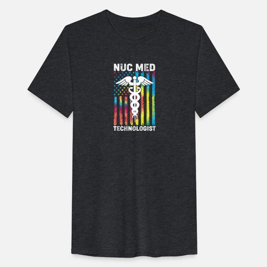 Retro Colorful Medical Symbol Nuc Med Technologist