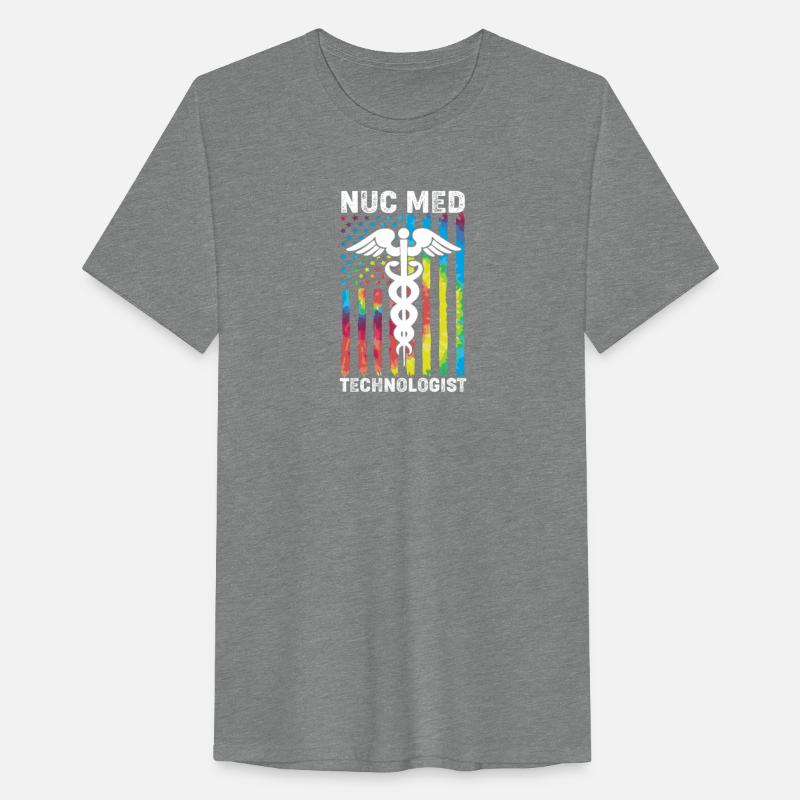 Retro Colorful Medical Symbol Nuc Med Technologist