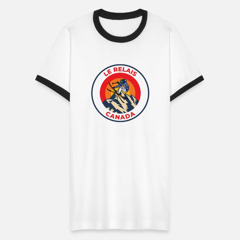 Retro cool Skiing in Le Relais Canada Sunset