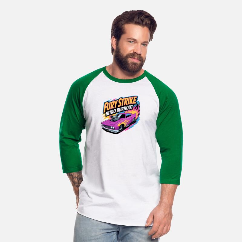 Retro Fury Strike – Nitro Drag Racing Car Tee