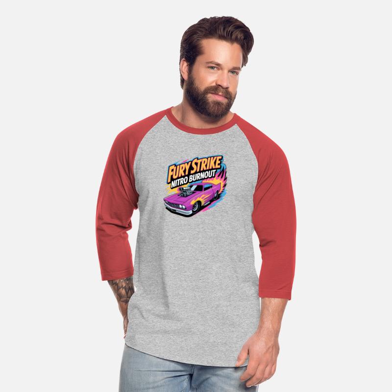 Retro Fury Strike – Nitro Drag Racing Car Tee