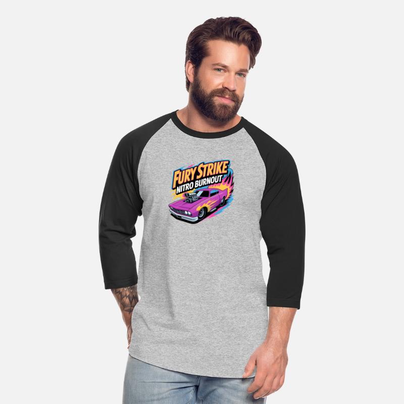 Retro Fury Strike – Nitro Drag Racing Car Tee
