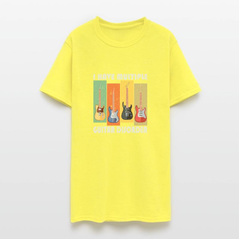 retro, Guiter loves, play, funny men gift T-Shirt