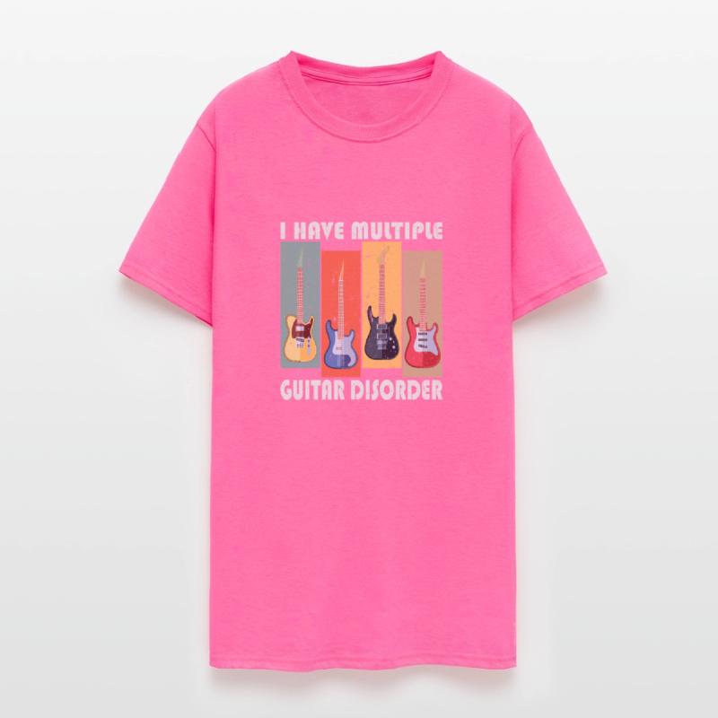 retro, Guiter loves, play, funny men gift T-Shirt