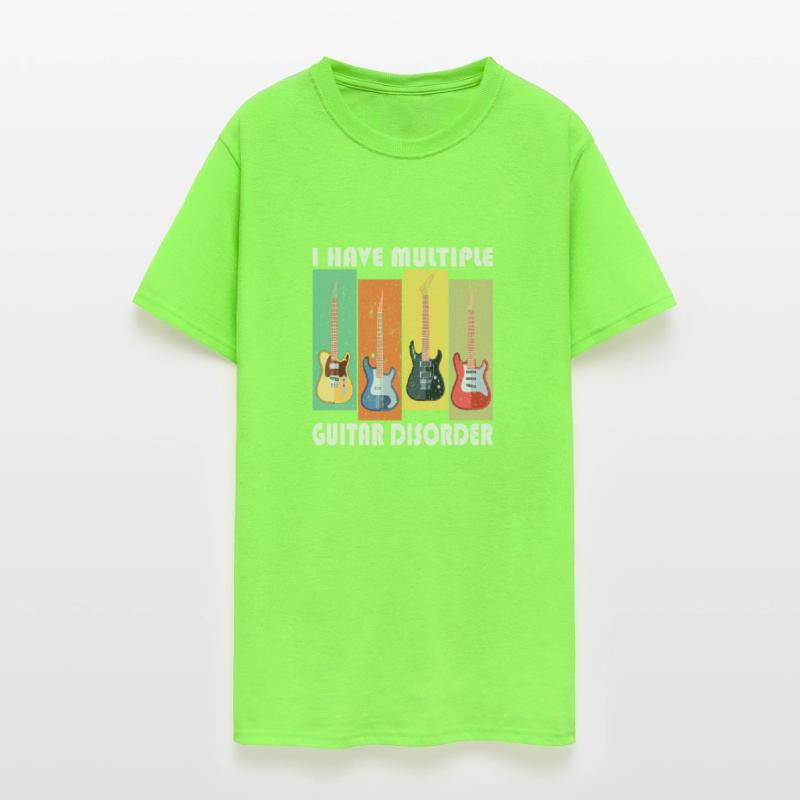 retro, Guiter loves, play, funny men gift T-Shirt