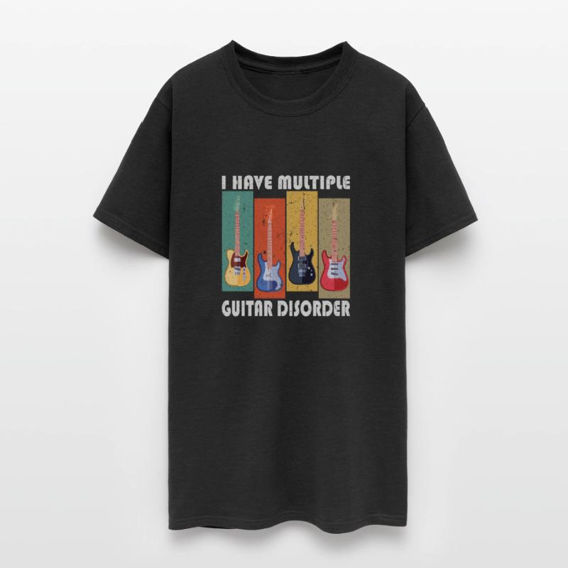 retro, Guiter loves, play, funny men gift T-Shirt