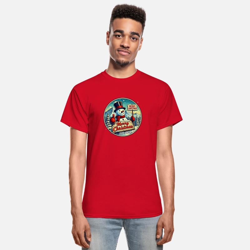 Retro Snowman Postcard Design - Christmas Gifts Ed