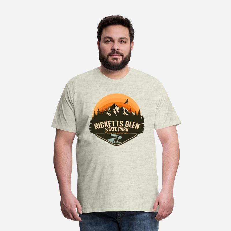 Ricketts Glen State Park Pennsylvania PA Retro