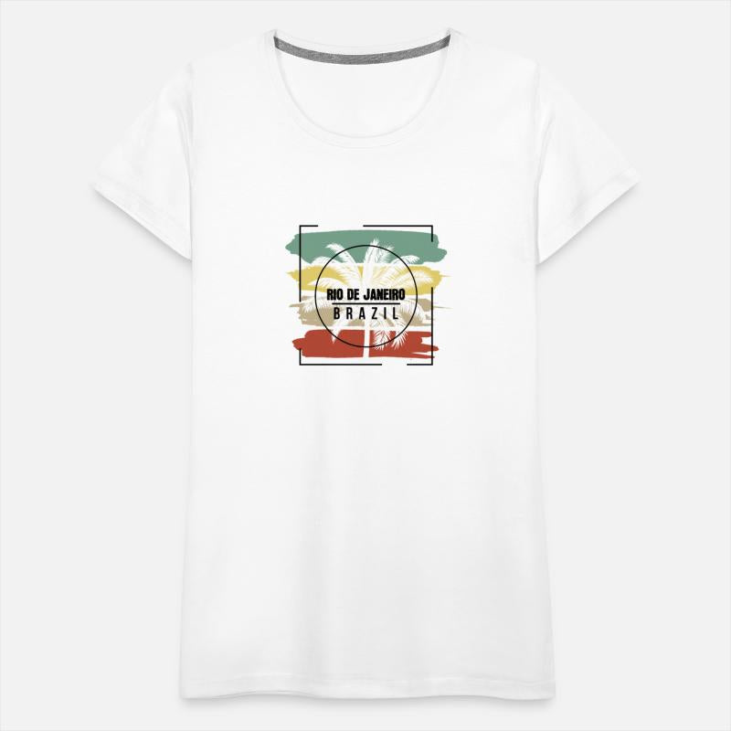 Rio De Janeiro Brazil Palm Tree Retro Artistic