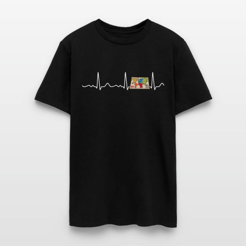 Risk - heartbeat, pulse, heart line, EKG