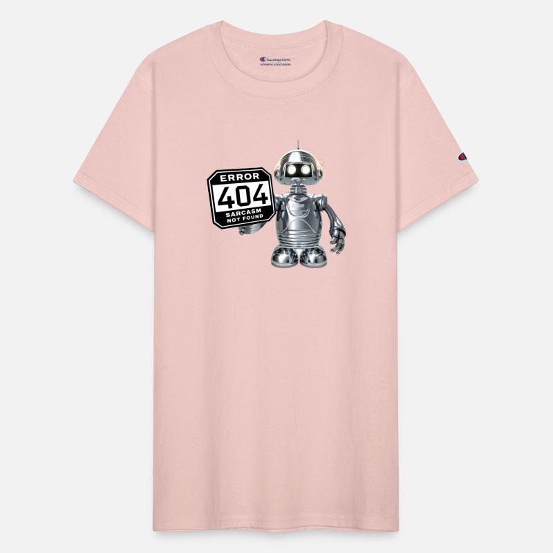 Robot Holding Sign: Error 404 Sarcasm Not Found