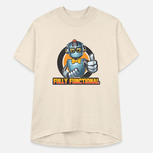 Robot with Bowtie & Glasses Thumbs-Up Tee Design