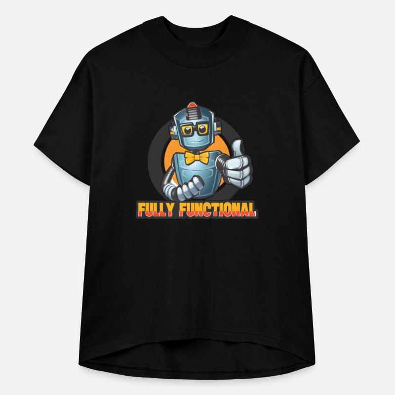 Robot with Bowtie & Glasses Thumbs-Up Tee Design