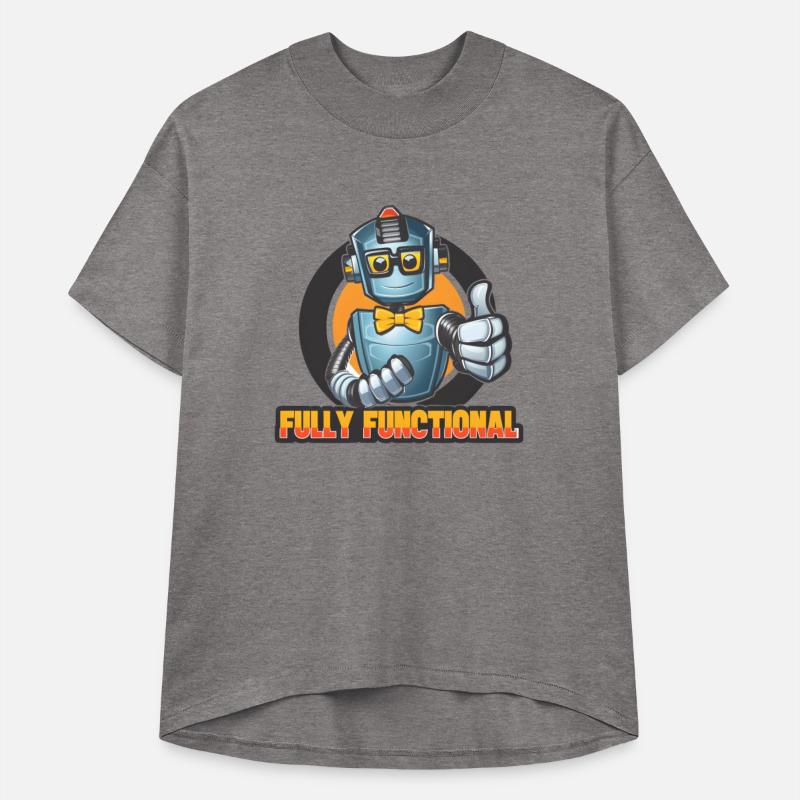 Robot with Bowtie & Glasses Thumbs-Up Tee Design