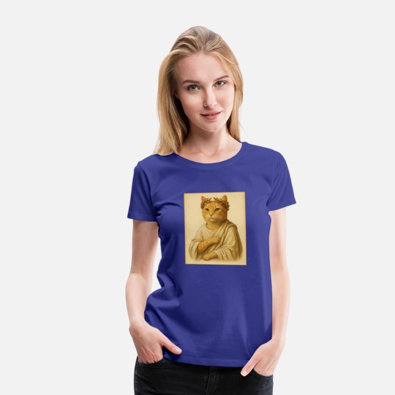 Roman Emperor Cat in Toga Noble Vintage Portrait