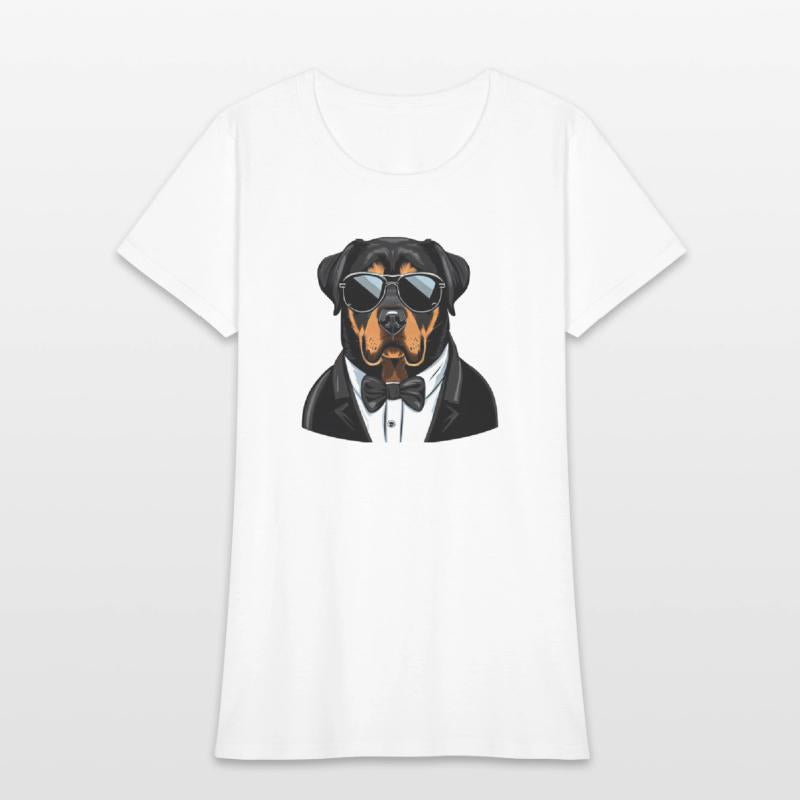 Rottweiler Wearing Sunglasses
