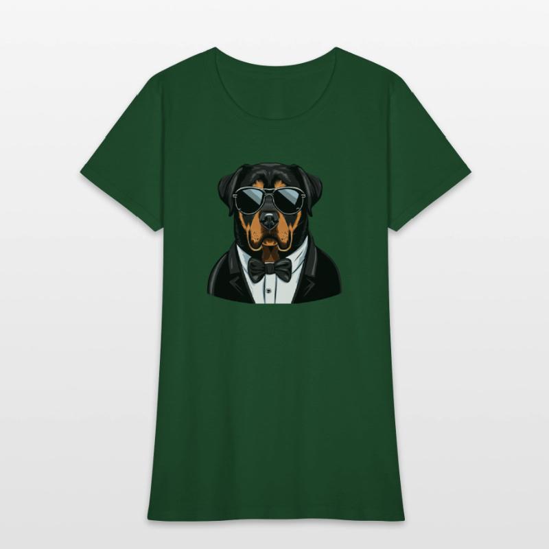 Rottweiler Wearing Sunglasses