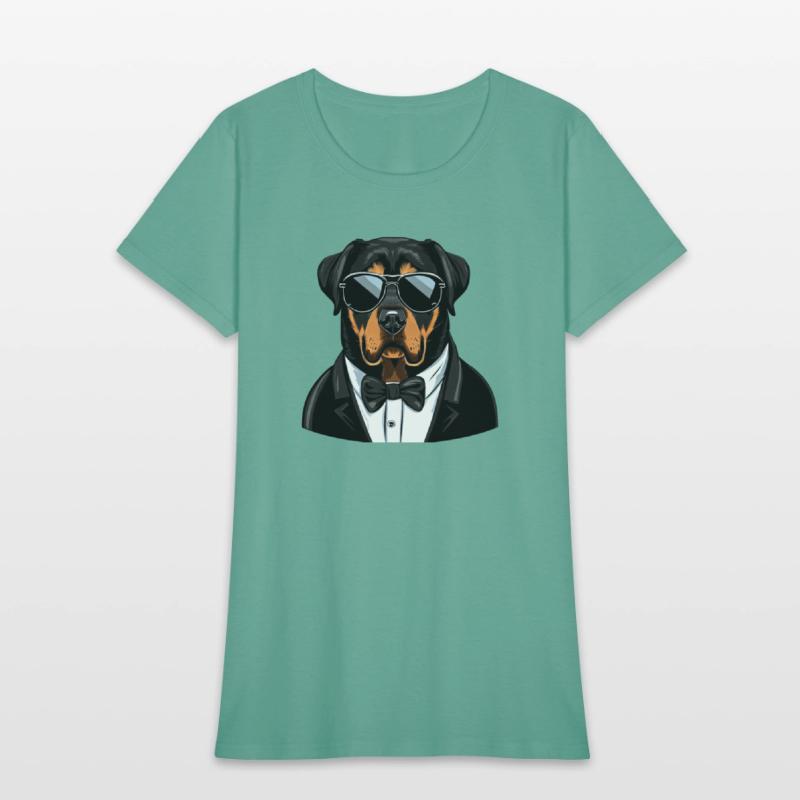 Rottweiler Wearing Sunglasses