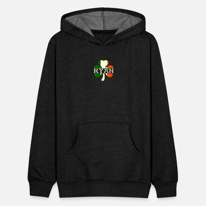 Ryan Irish Surname Ireland Flag Shamrock