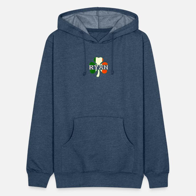 Ryan Irish Surname Ireland Flag Shamrock