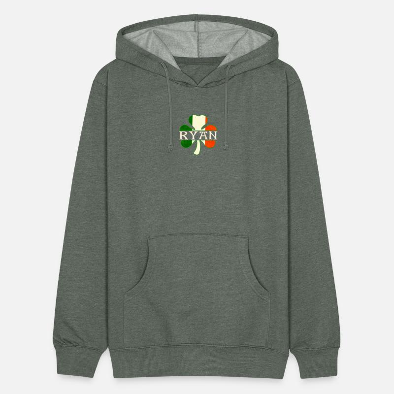 Ryan Irish Surname Ireland Flag Shamrock