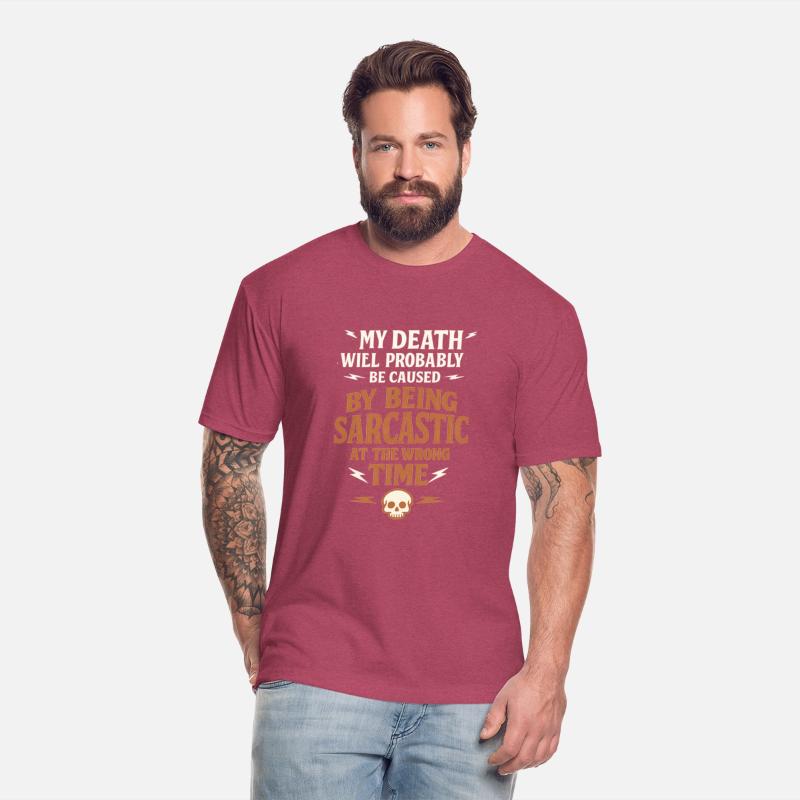 Sarcastic 'My Death' Quote Skull Dark Humor Tee