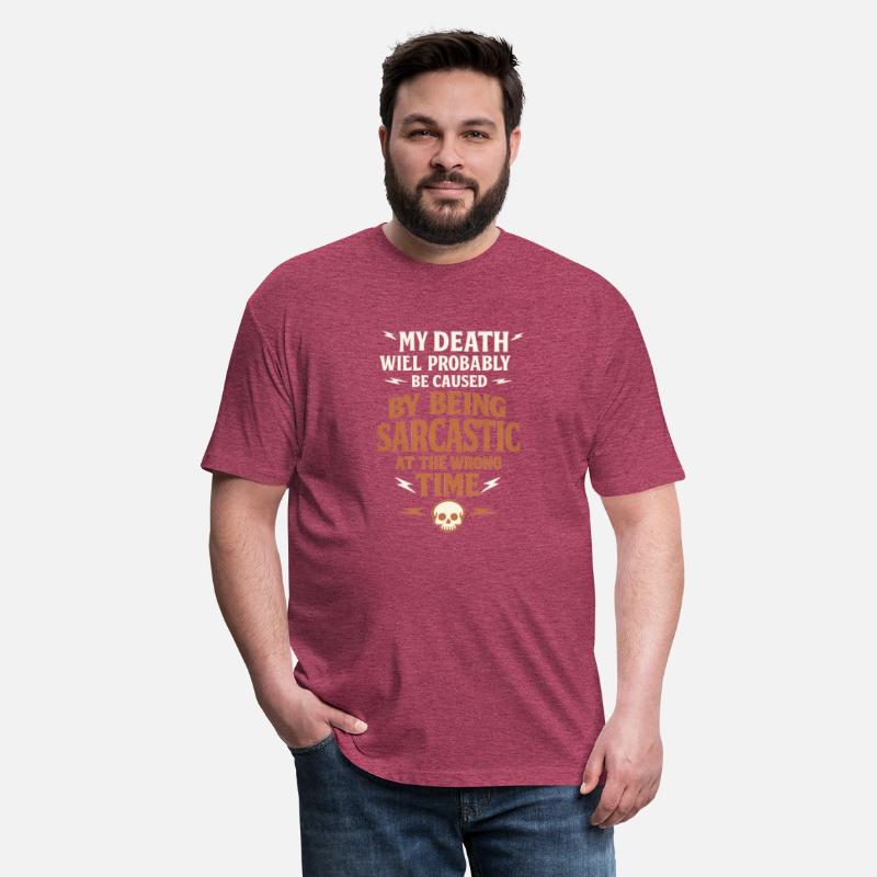 Sarcastic 'My Death' Quote Skull Dark Humor Tee