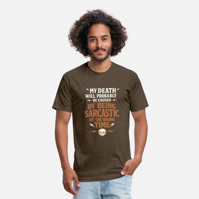 Sarcastic 'My Death' Quote Skull Dark Humor Tee