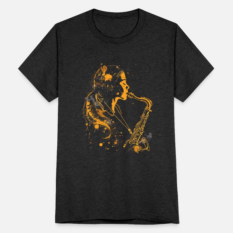 Saxophone Girl Graffiti