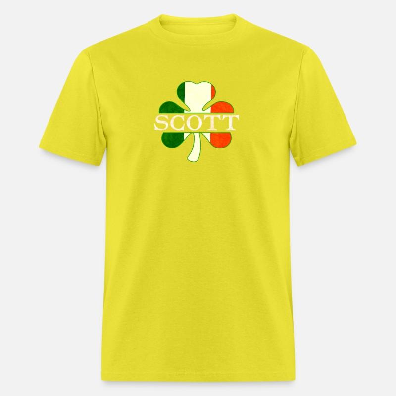 Scott Irish Surname Ireland Flag Shamrock