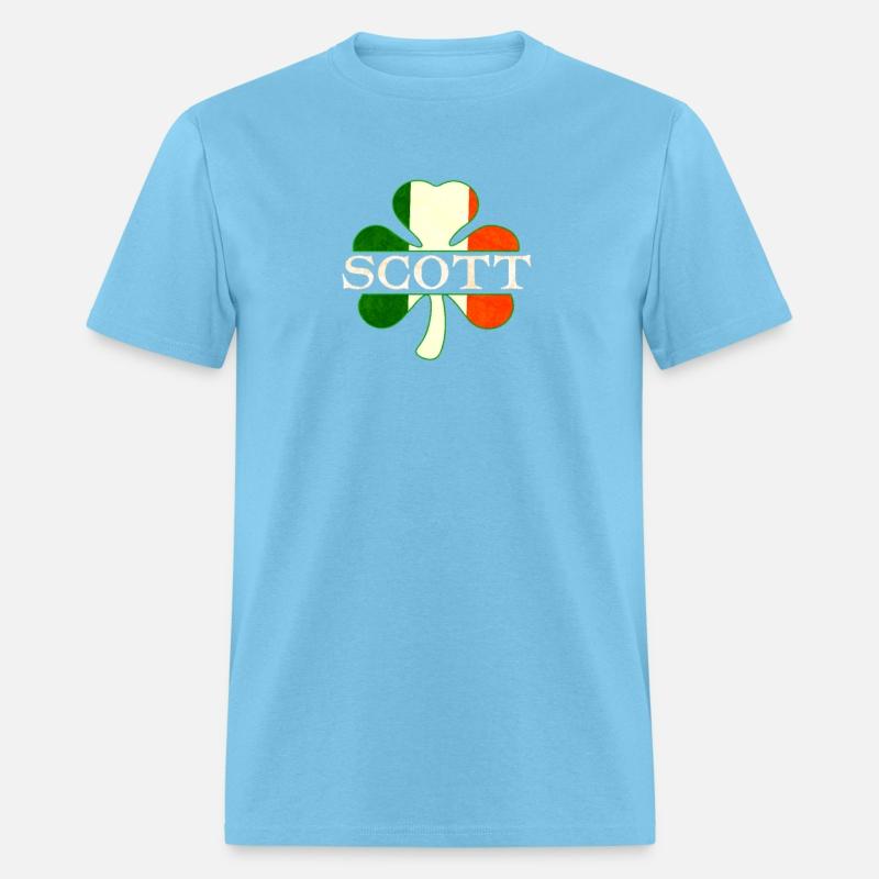 Scott Irish Surname Ireland Flag Shamrock