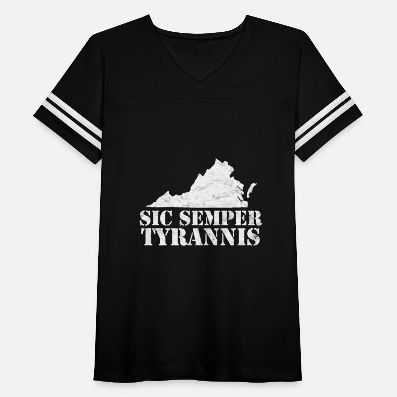Sic Semper Tyrannis Virginia Distressed Anti-Tyran