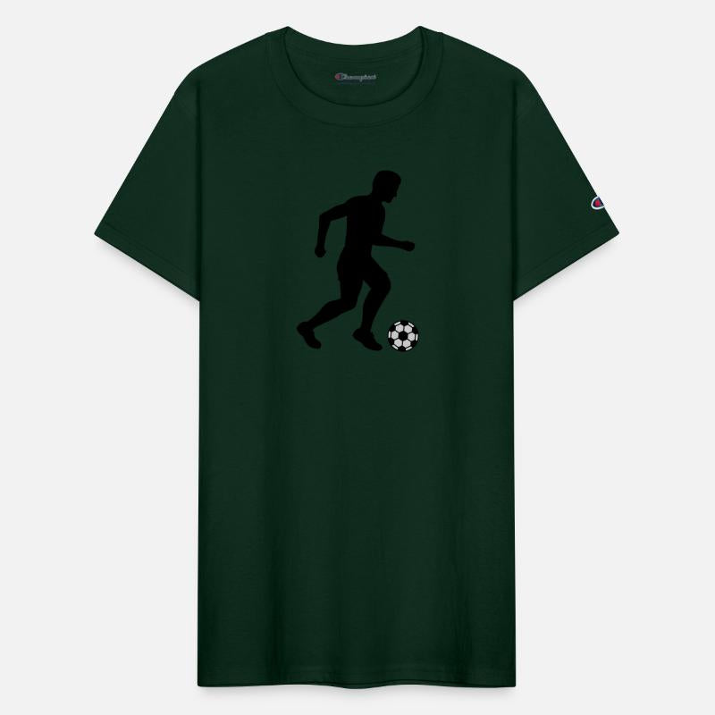 Silhouette footballer sport design