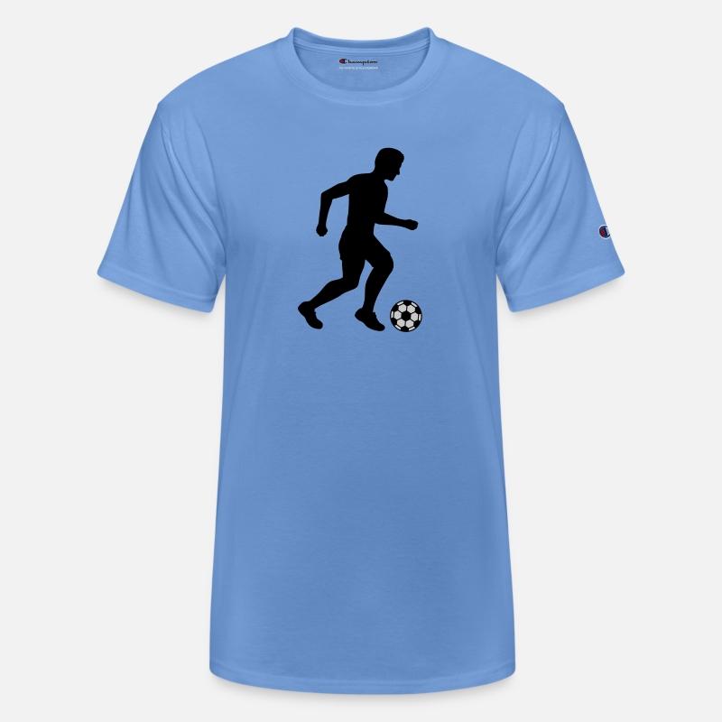 Silhouette footballer sport design